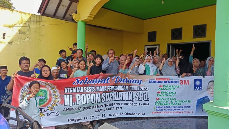 Gelar Reses di Kecamatan Cisalak, Anggota DPRD Subang Hj Popon Supriatin Dapat Mandat Warga Agar Kembali Mencalonkan di Pileg 2024
