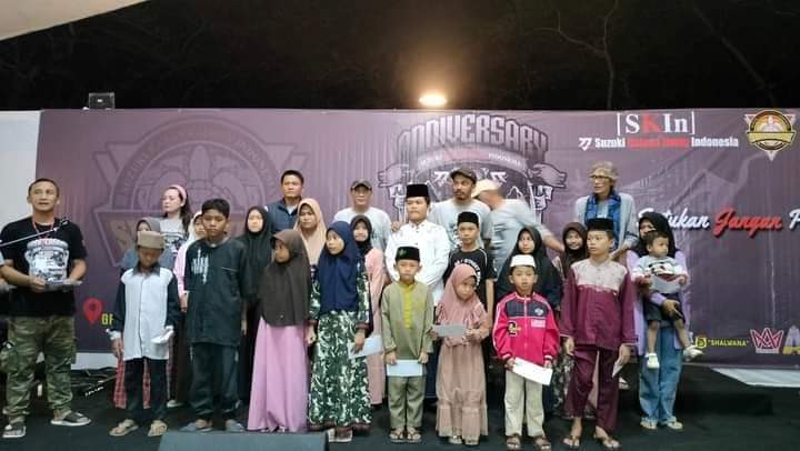 KOMUNITAS SKIn, Suzuki Katana Indonesia  Mengadakan Santunan Anak Yatim Piatu Chapter Sukabumi
