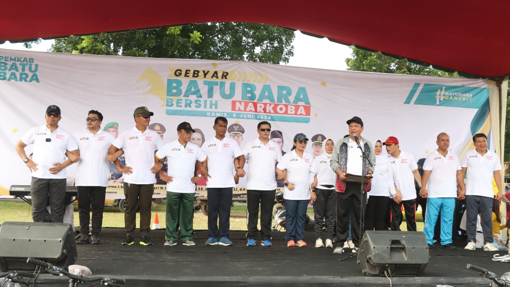 Polres Batubara dan Pemkab Batu Bara Deklarasi dan Gebyar Batu Bara Bersih Narkoba