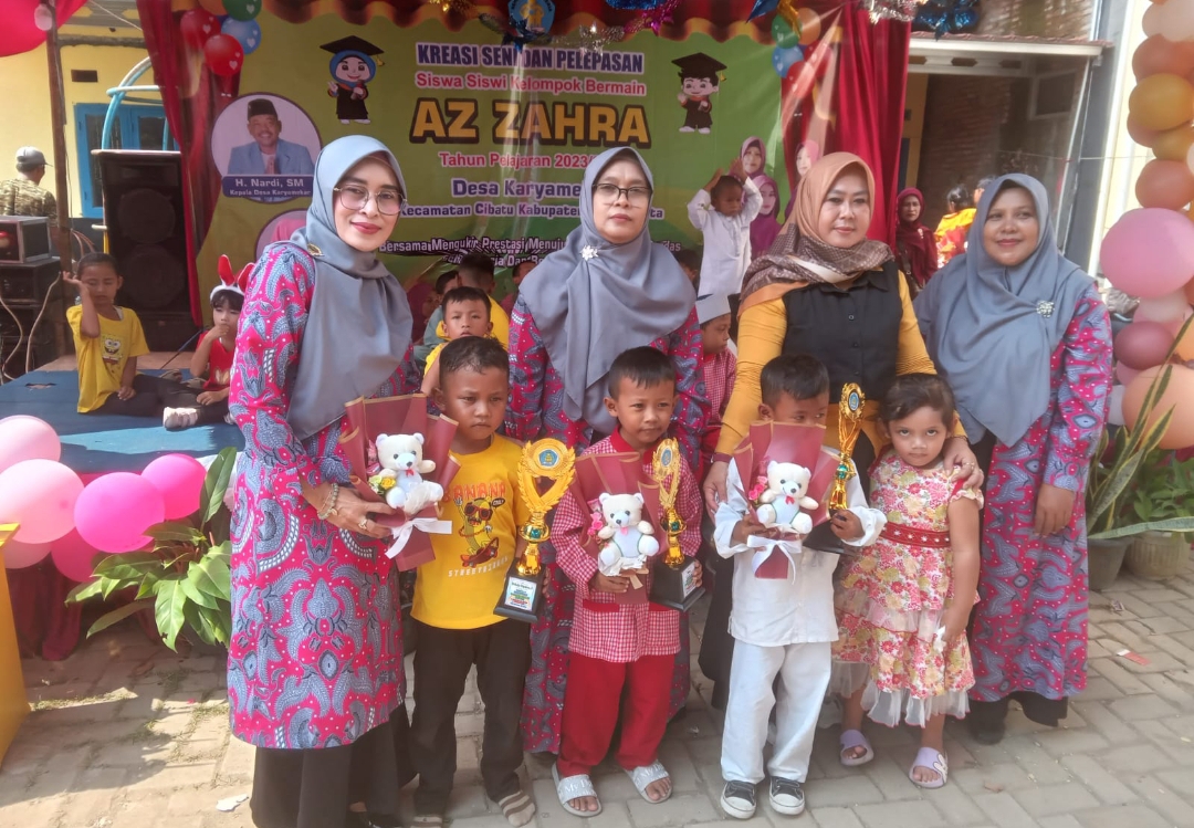 Pelepasan Siswa - Siswi Kelompok Bermain AZ ZAHRA Tahun Pelajaran 2023 - 2024, Dimeriahkan Dengan Berbagai Seni dan Kreasi