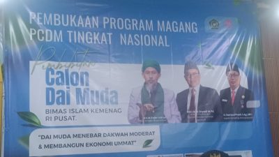 Pembukaan Program Magang PCDM Tingkat Nasional "DAI Muda Menebar Dakwah Moderat & Membangun Ekonomi Umat