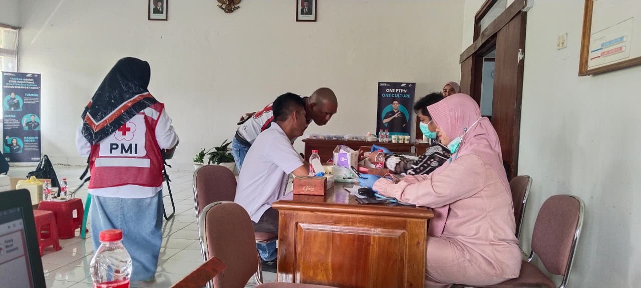 PTPN 1 Regional 2 Kebun Cisaroni Gelar Donor Darah Di Hari Buruh Internasional, May Day