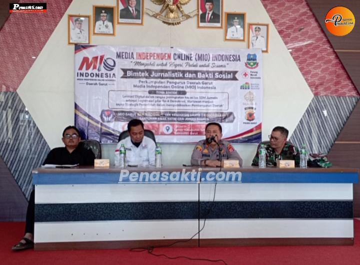 MIO Garut Gelar Bakti Sosial Perdana dan Bimtek Jurnalistik di Samarang 